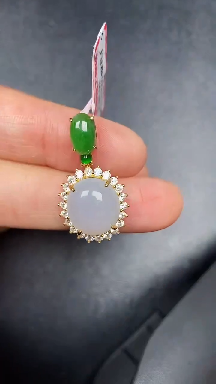 银S925镶嵌戒指翡翠4400