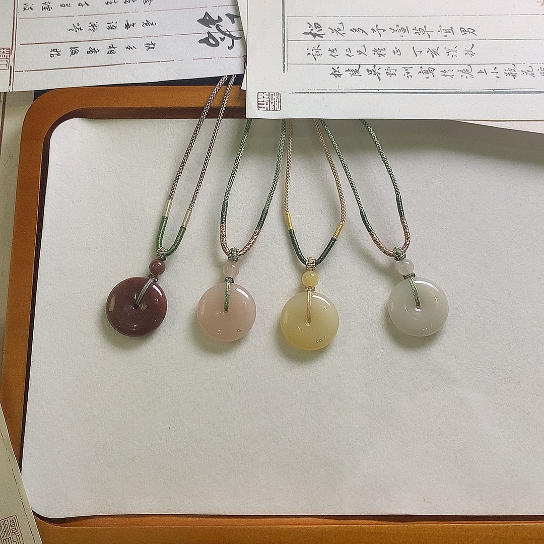 【中钰珠宝】天然密玉平安扣  多色可选 多姿多彩 气质 时尚 百搭 