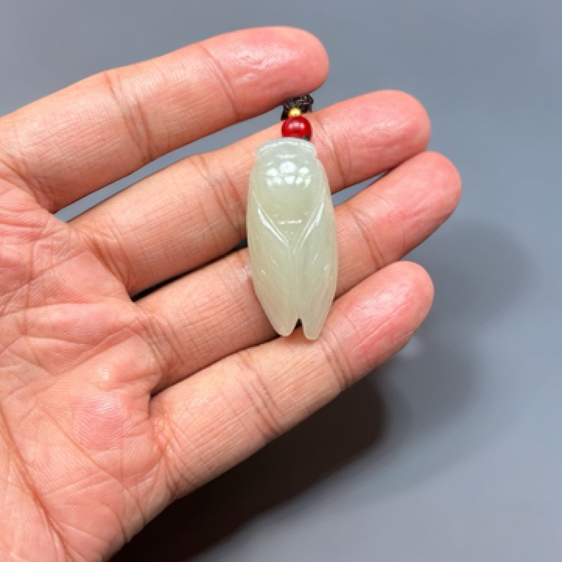 保真和田玉小玉蝉时尚吊坠百搭精雕多样性拍一发一手工精致气质