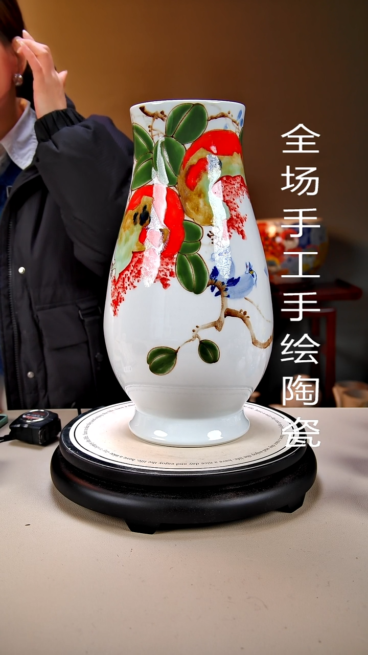 摆件陶景德镇手绘陶瓷28