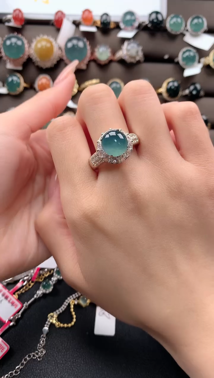 【闪购商品】翡翠戒指合金76765756654645