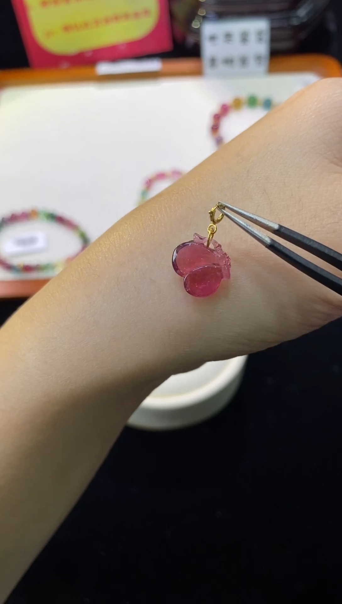 【闪购商品】碧玺雕刻挂件未镶嵌【梦源珠宝】天然碧玺雕刻挂件