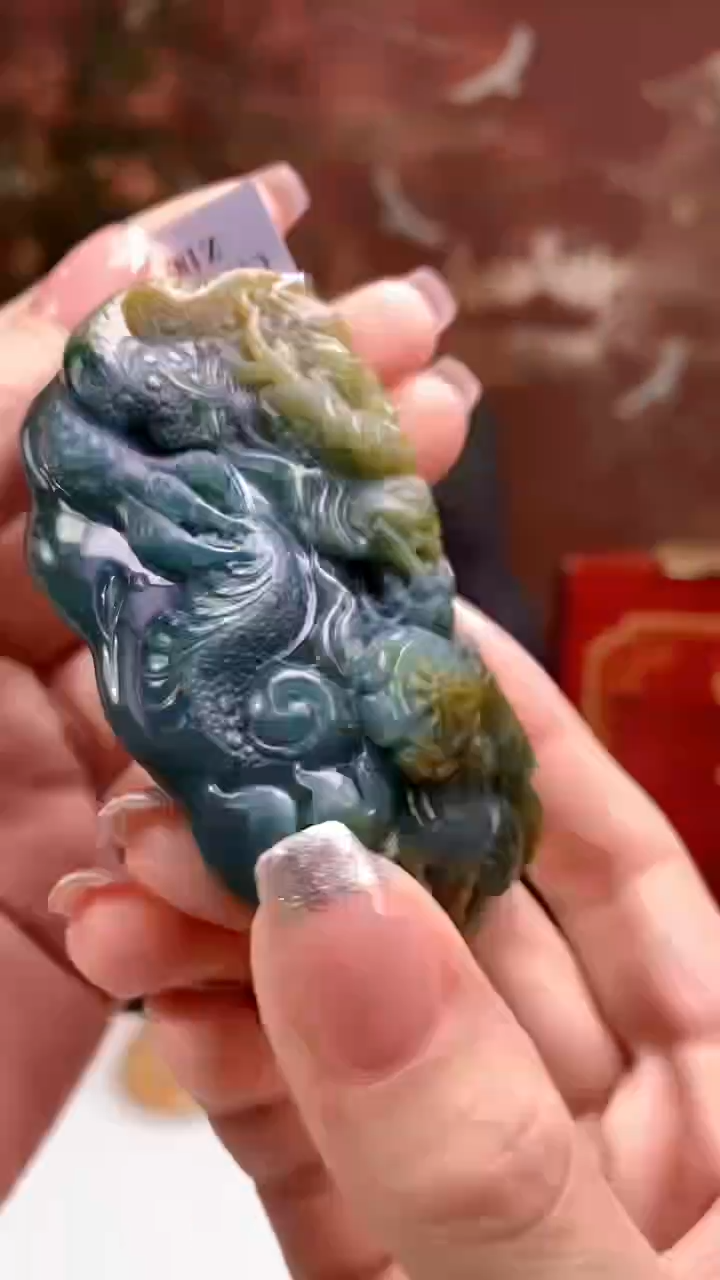 【闪购商品】定制翡翠未镶嵌1002ry-毛货挂件32