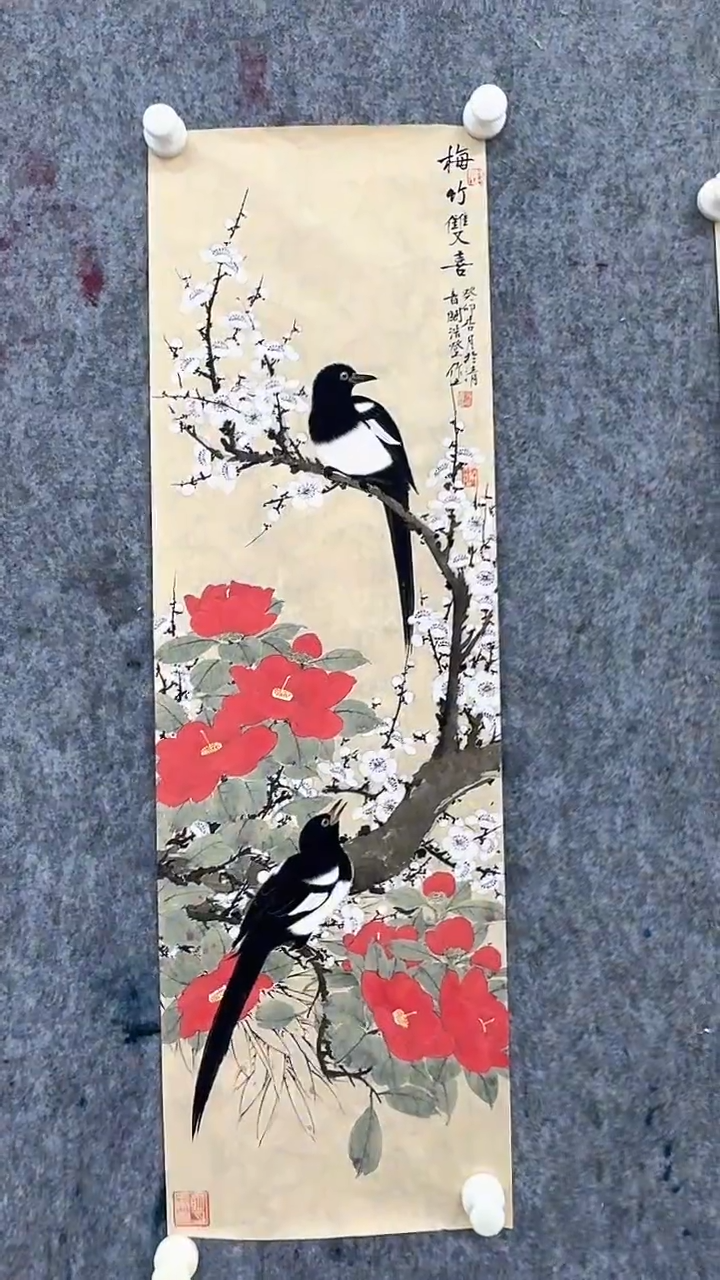 国画张老师绘画作品工笔原作