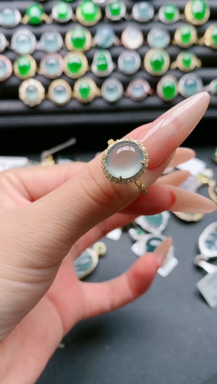 【闪购商品】翡翠戒指银S925镶嵌11111111