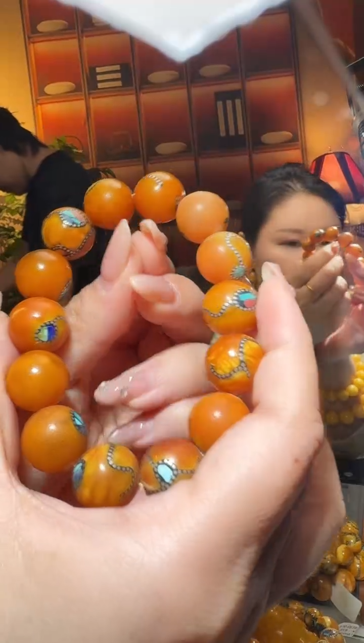 蜜蜡颈饰未镶嵌311天然蜜蜡珠宝奇石全都保真