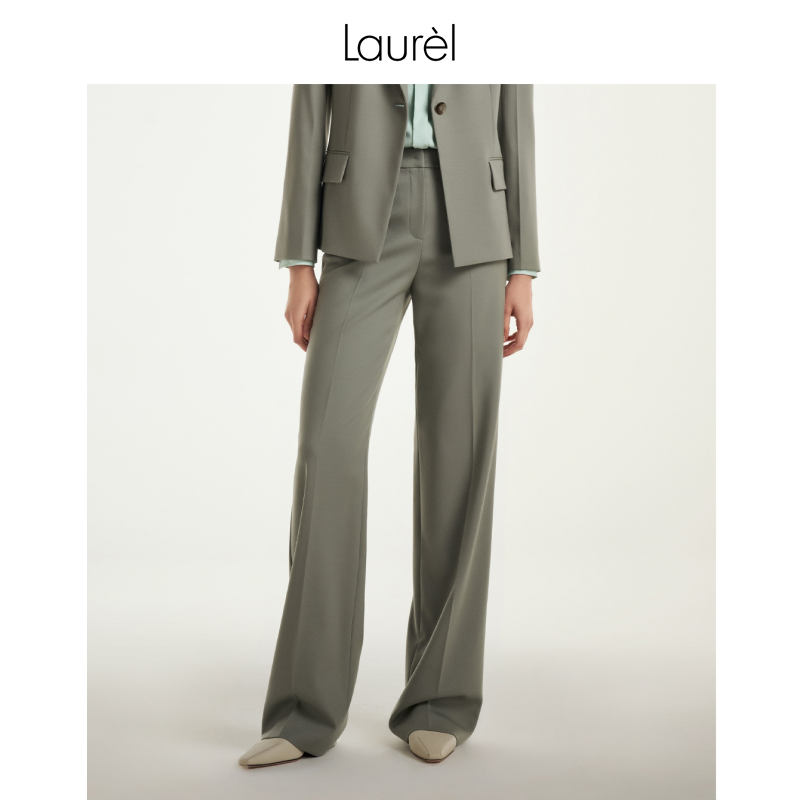 【粉丝专享】Laurel新款斜角口袋直筒西裤女LWL351K00600