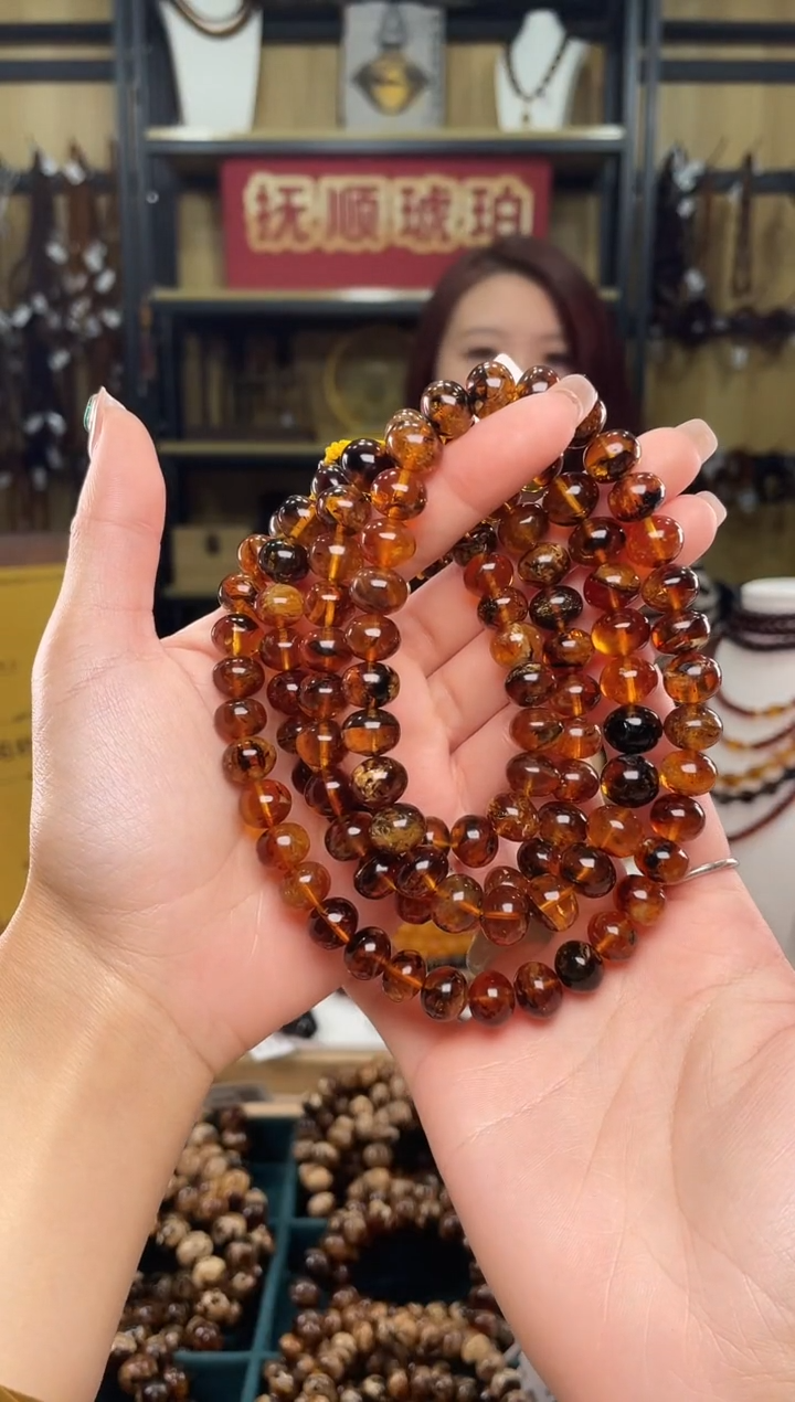 【闪购商品】琥珀裸石未镶嵌10+花蜡108