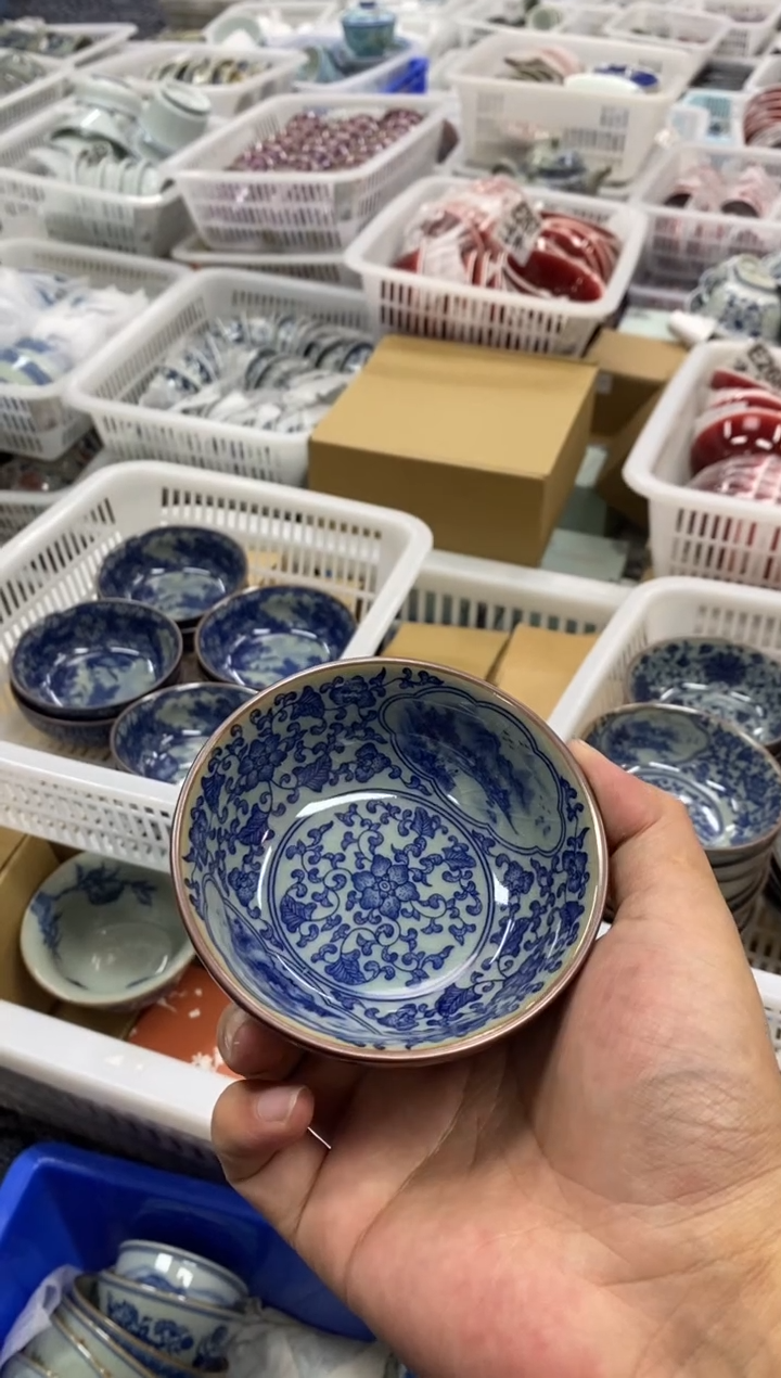 陶瓷景德陶瓷茶具容量约80