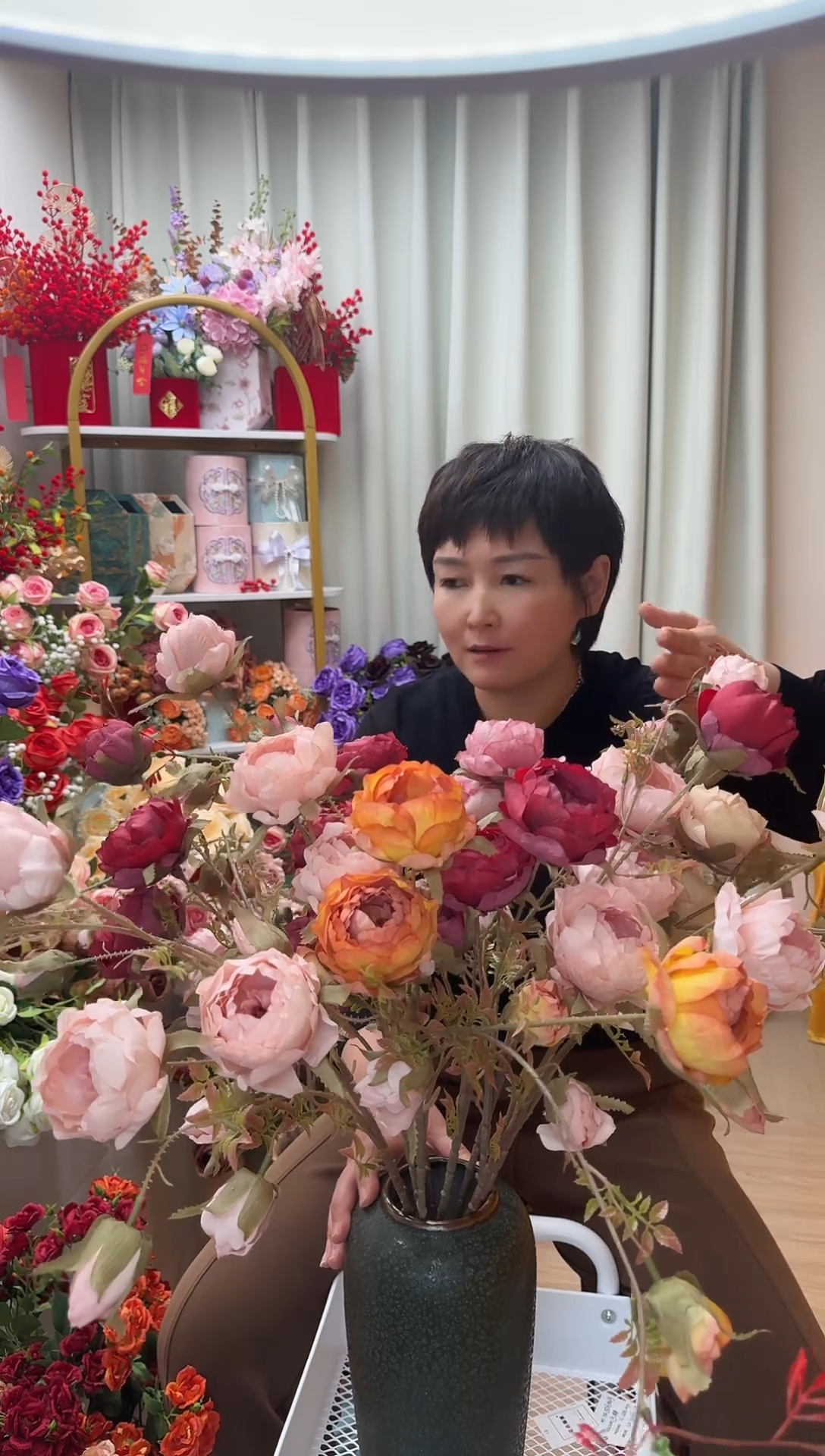 布高端仿真欧月牡丹6支
