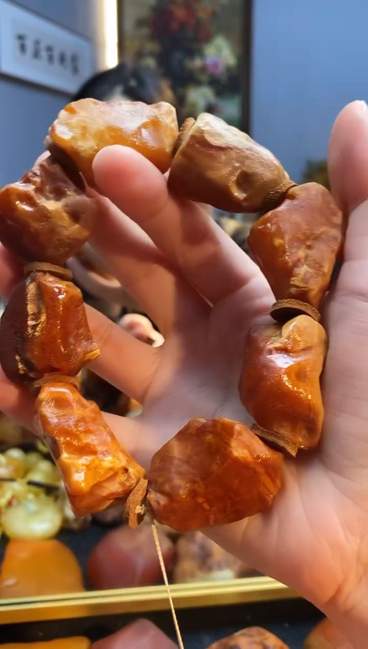 手链琥珀未镶嵌手串