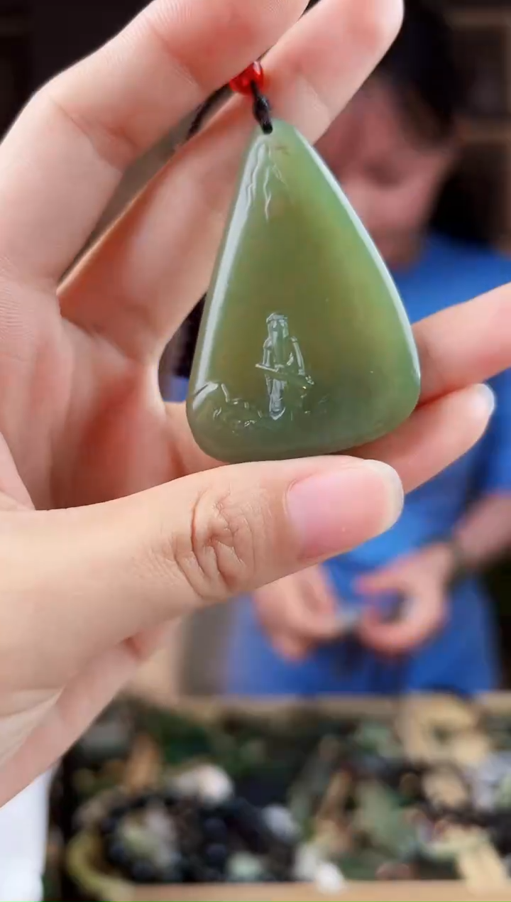 颈饰未镶嵌和田玉拍一发一，多样性发货