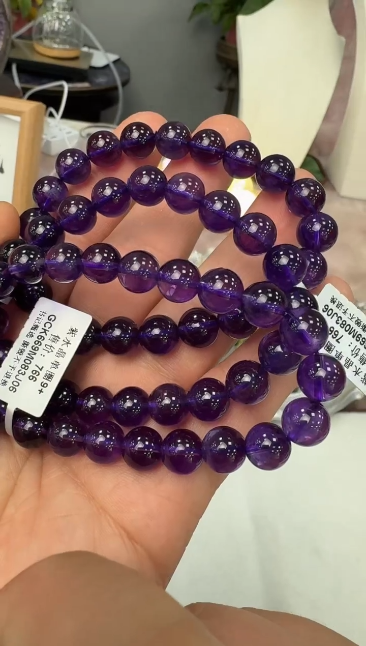 【闪购商品】水晶手链未镶嵌GCK669 约9mm多样性发一件