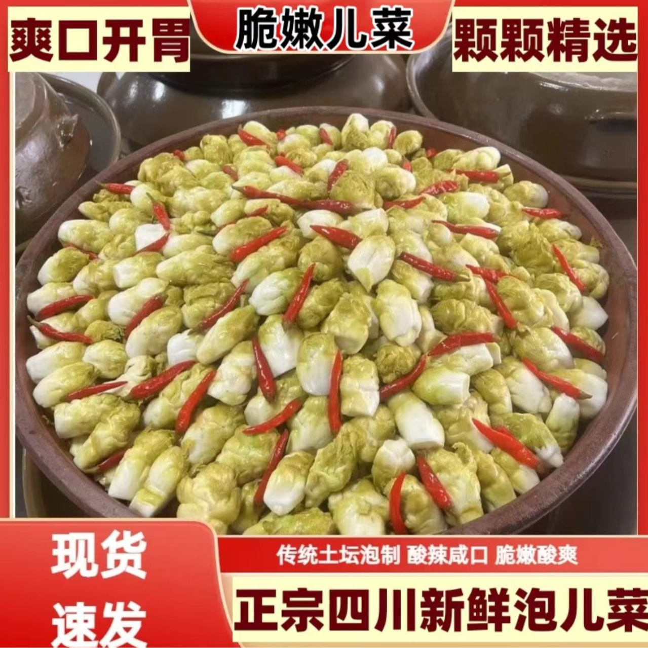 四川泡菜泡儿菜娃娃菜酸脆爽口即食下饭菜腌菜