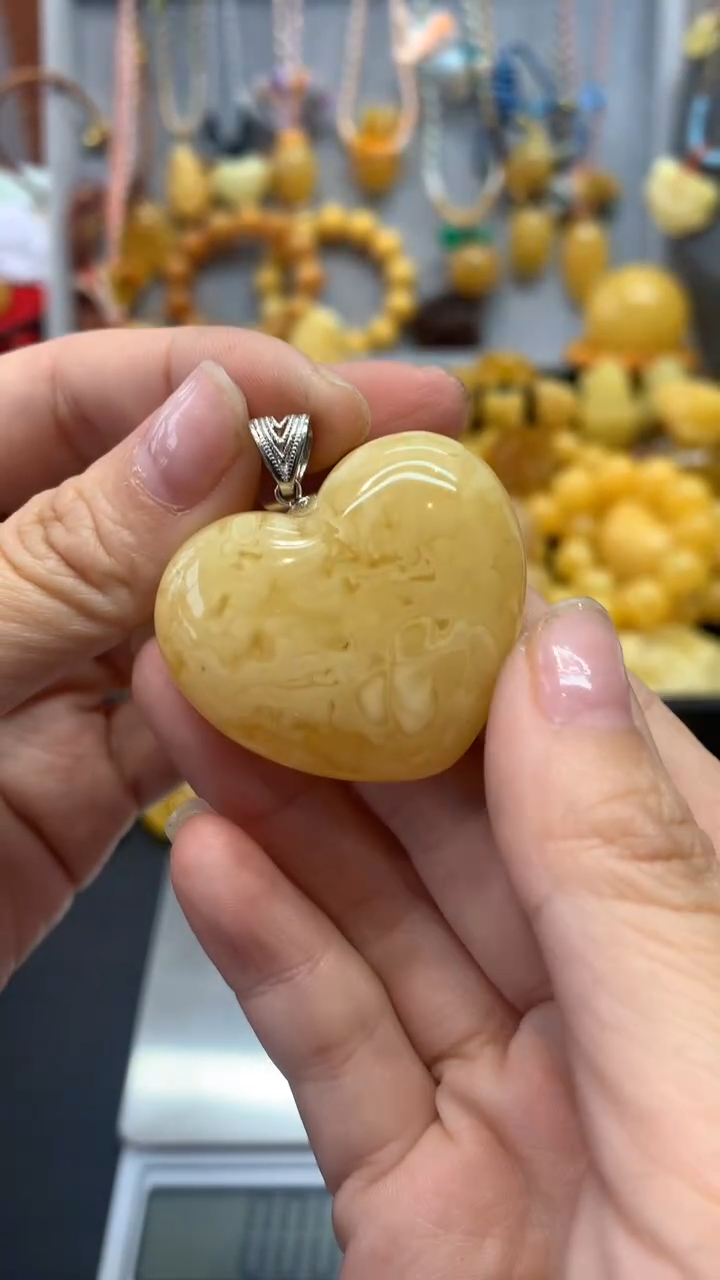 【闪购商品】琥珀珠宝奇石银S925镶嵌113