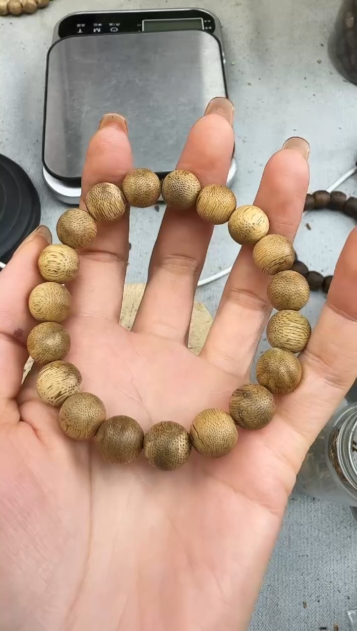 沉香手串1107沉香老料圆珠单圈多样性发一