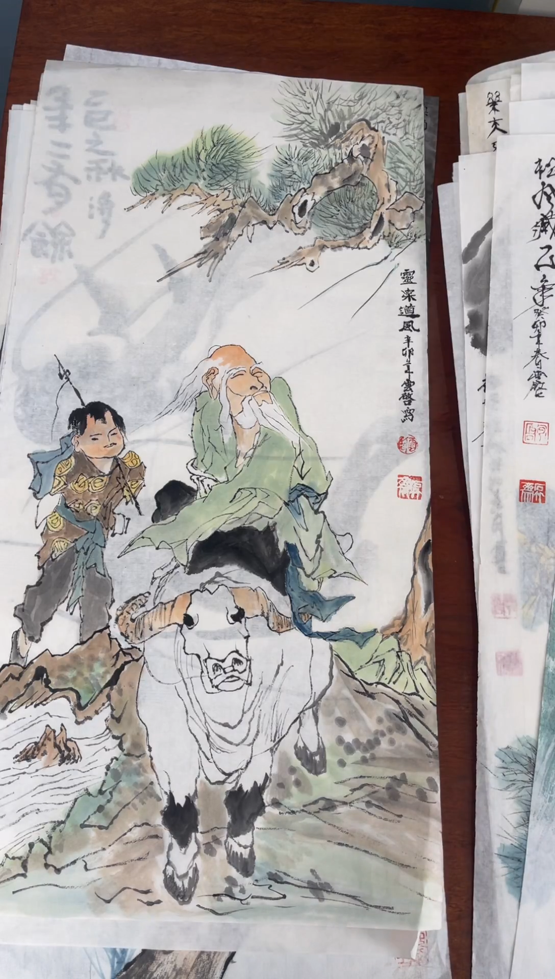 国画国画山水花鸟作品