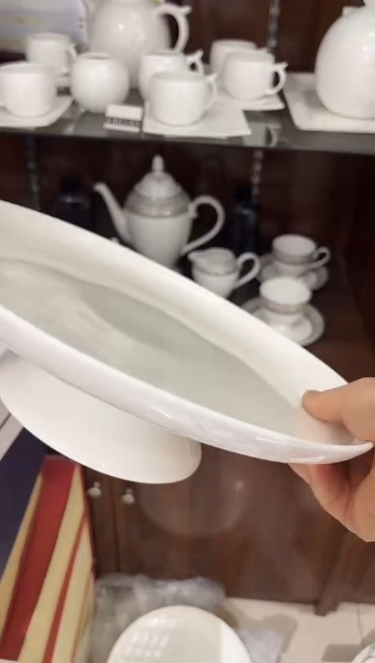 瓷白瓷水果盘1个