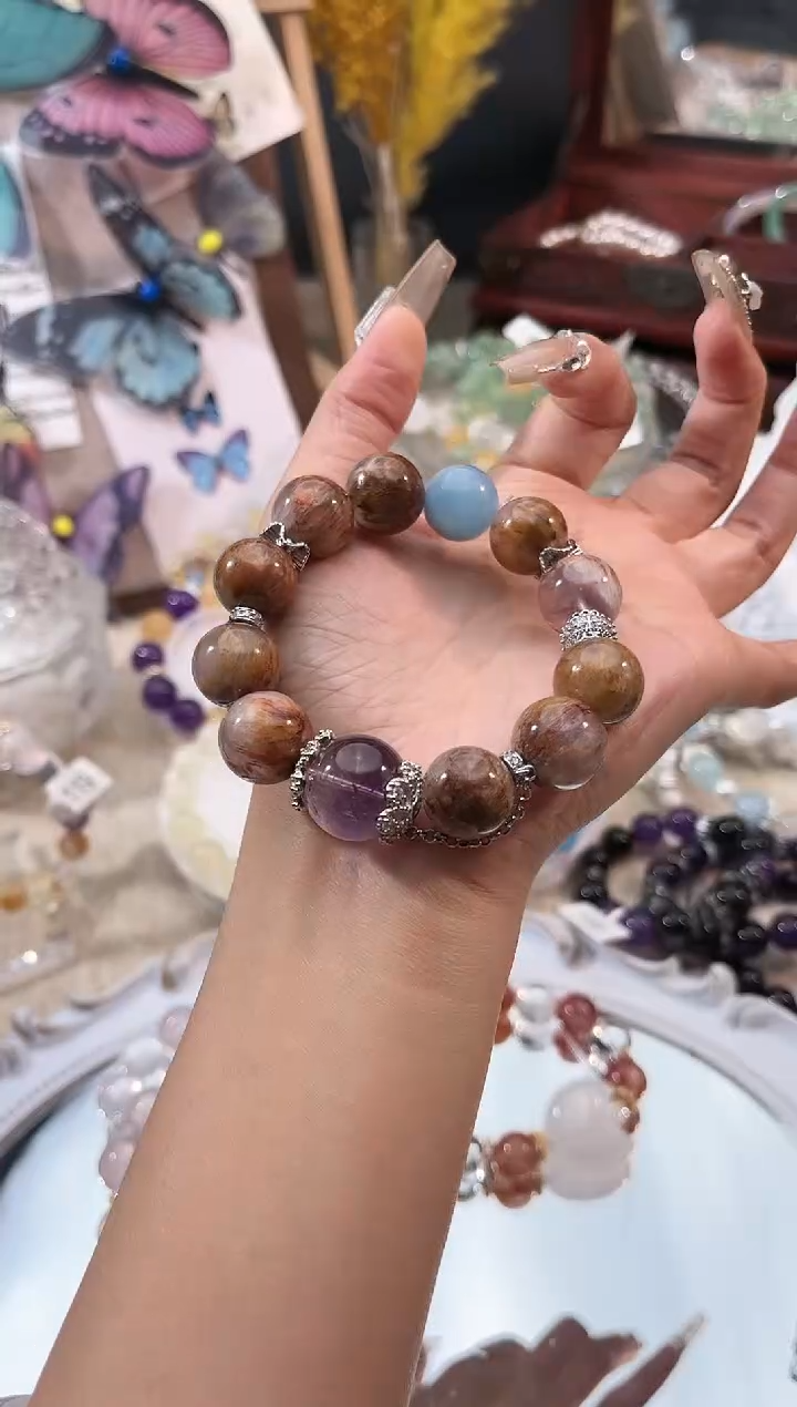 【闪购商品】水晶手链未镶嵌多样性发货颜色微差发其一 