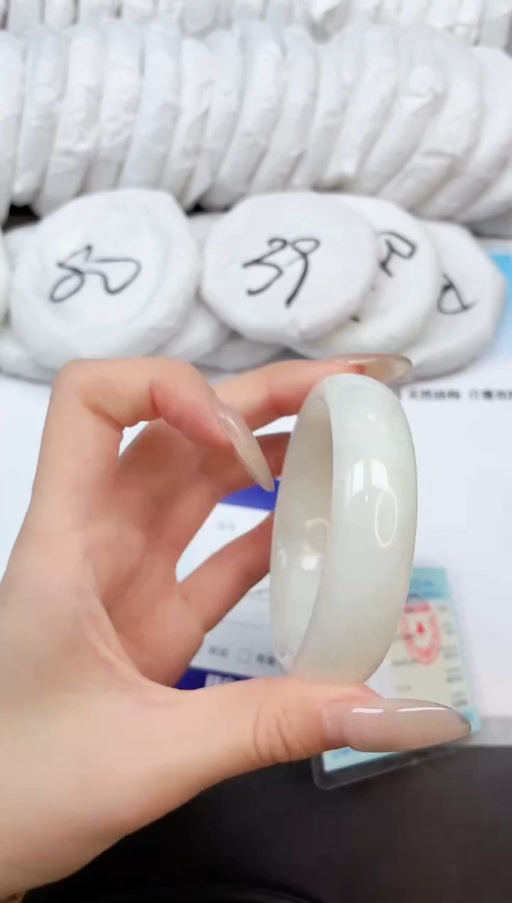 和田玉手镯未镶嵌26K91-55