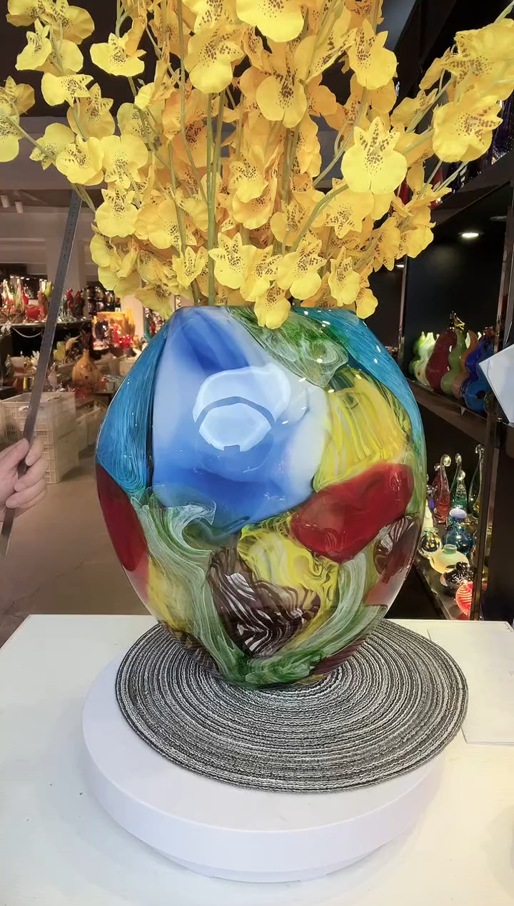 【闪购商品】茶盏琉璃摆件家居摆件不含花