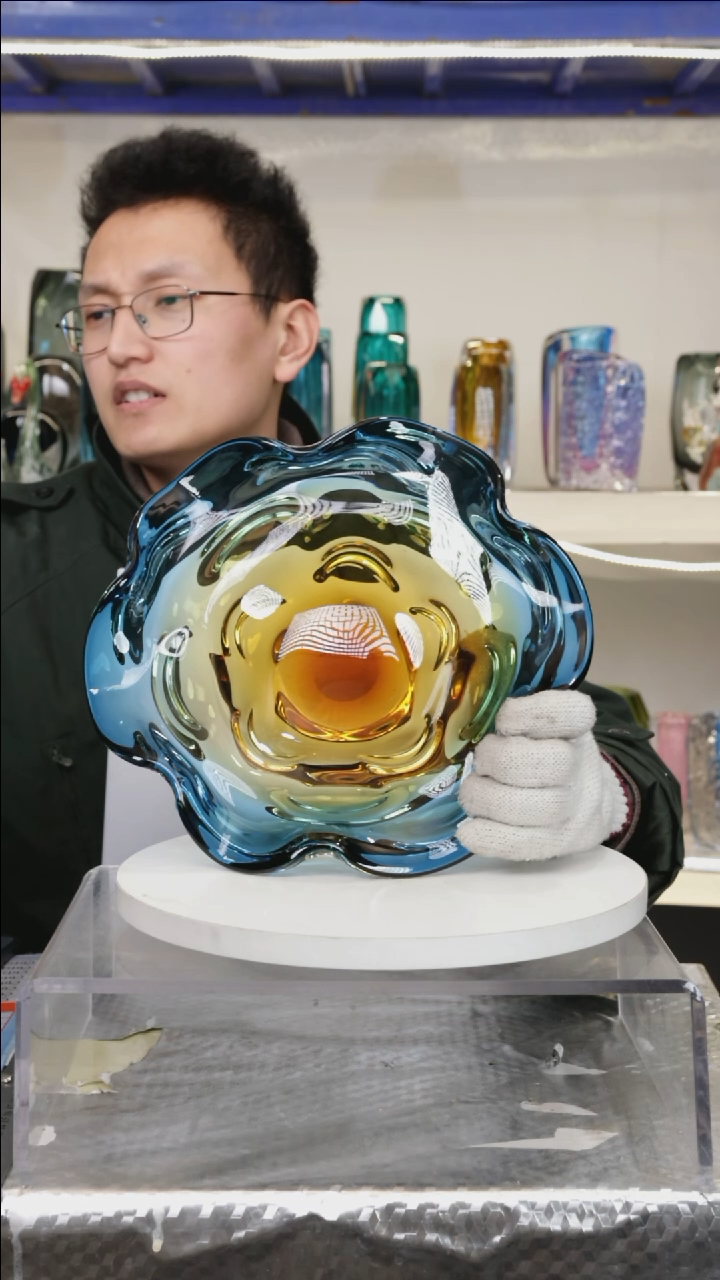 【闪购商品】琉璃【幻彩】宽30精品琉璃正常手工痕迹