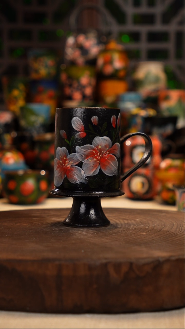  油画   釉下彩  杯子