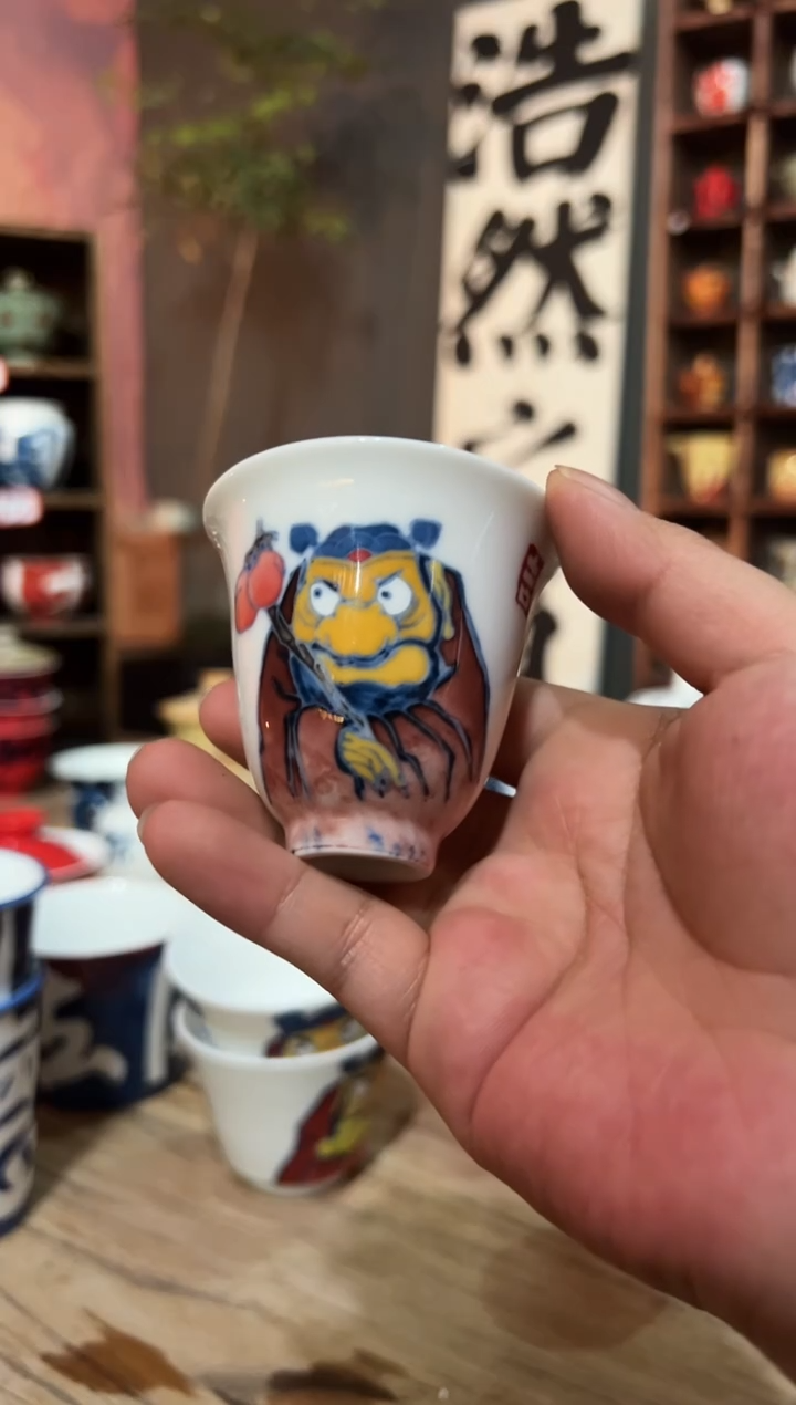 观云听雨原创手绘茶具