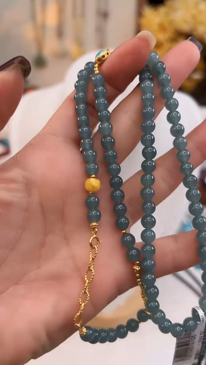 【闪购商品】翡翠颈饰银S925镶嵌@@C921H016106