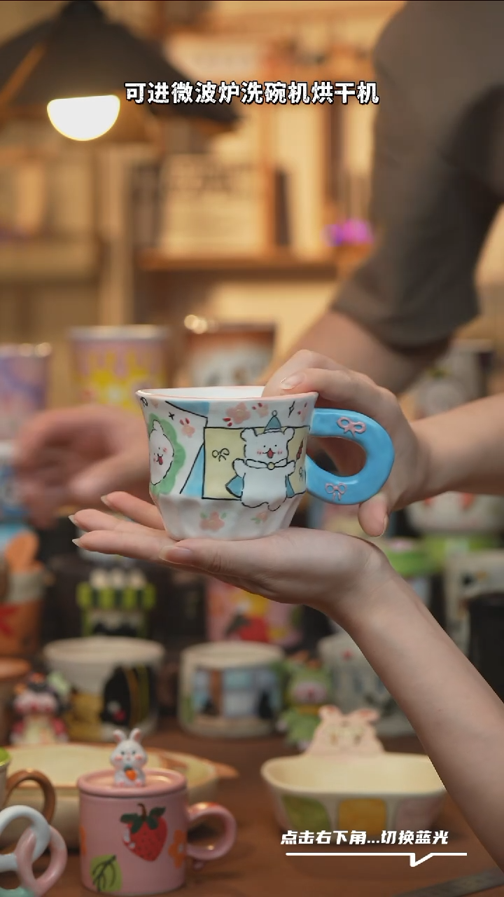 摆件A1675设计师原创手绘陶瓷