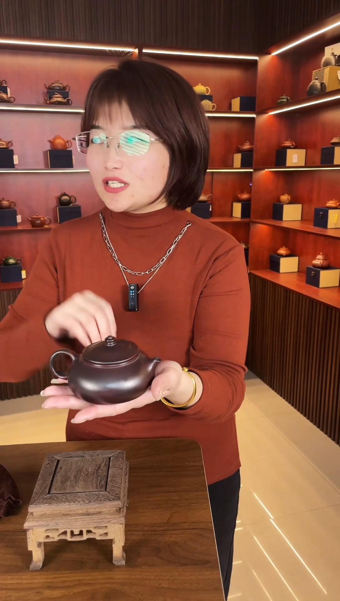 【闪购商品】紫砂茶壶古红泥寒江