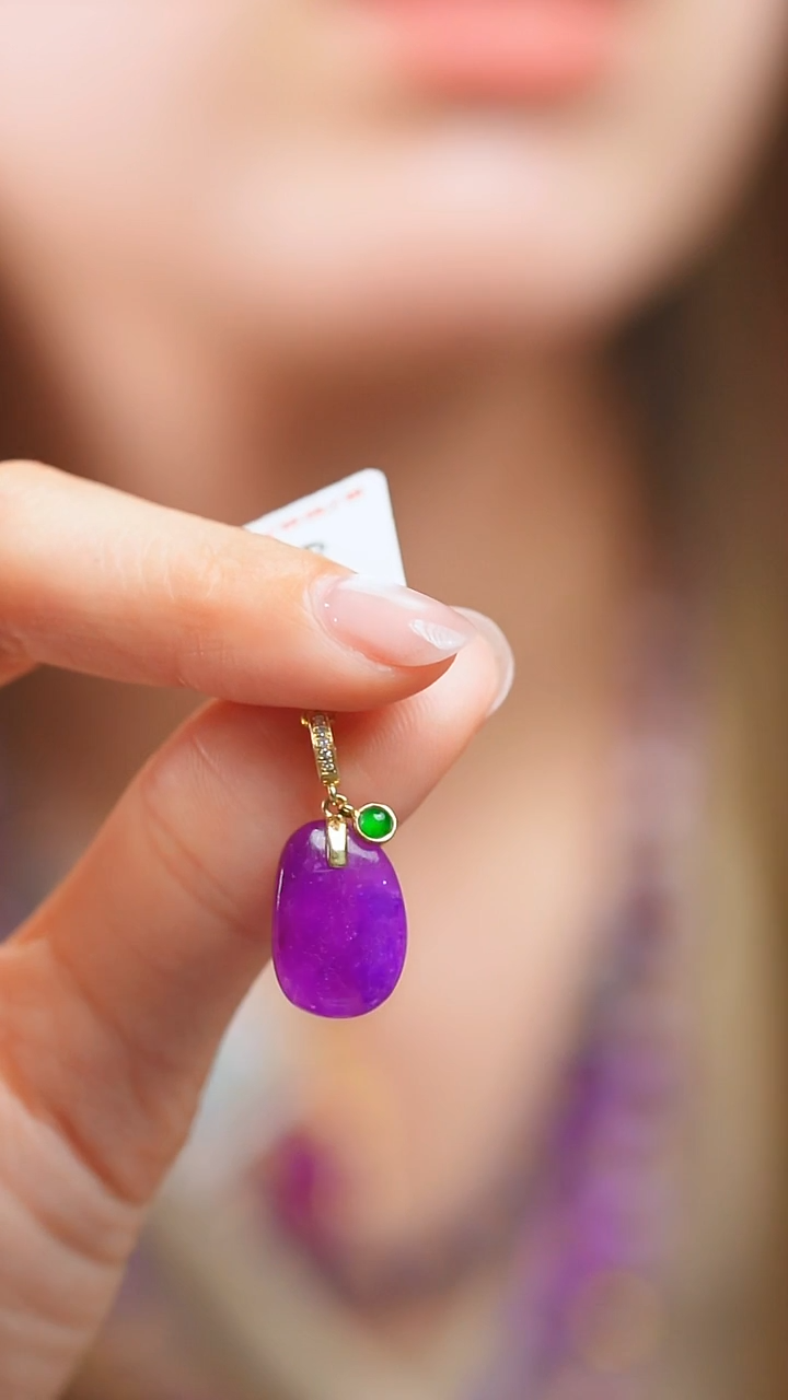 苏纪石（舒俱来）18K金镶嵌吊坠(不含链)77