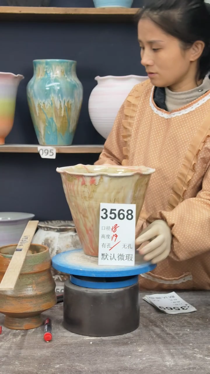 景德镇花盆默认微瑕3568