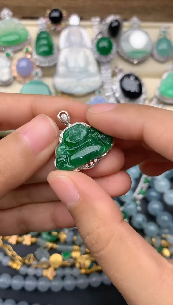 【闪购商品】翡翠颈饰18K金镶嵌213-中国好珍宝