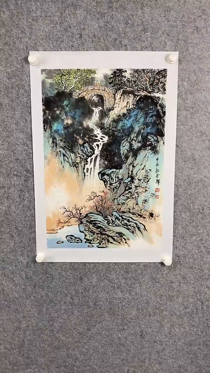 【闪购商品】国画绘画作品3平尺山水作品