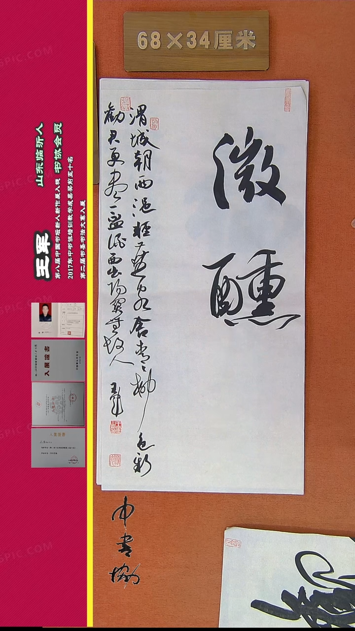 【闪购商品】书法553王军书法精品作品