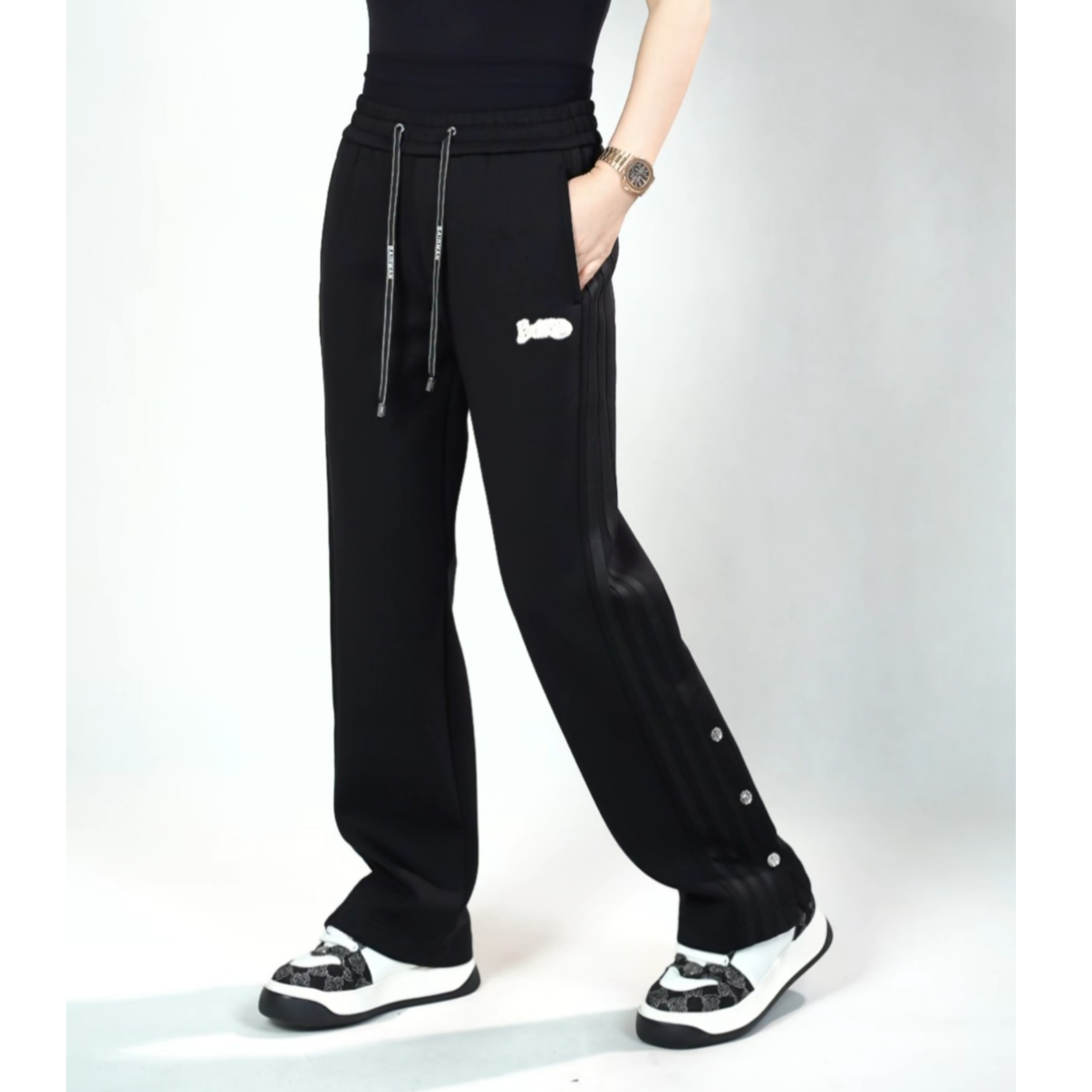 男士时尚磨毛休闲裤99520秋冬时尚男装磨毛保暖百搭宽松休闲长裤