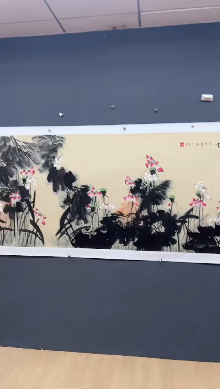 国画荷风盛世-齐一志老师国画作品