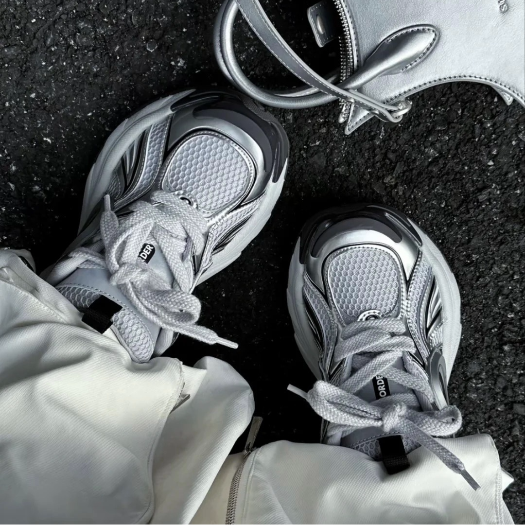 2025老爹鞋夏季透气网面鞋潮流百搭高街厚底增高男鞋女鞋