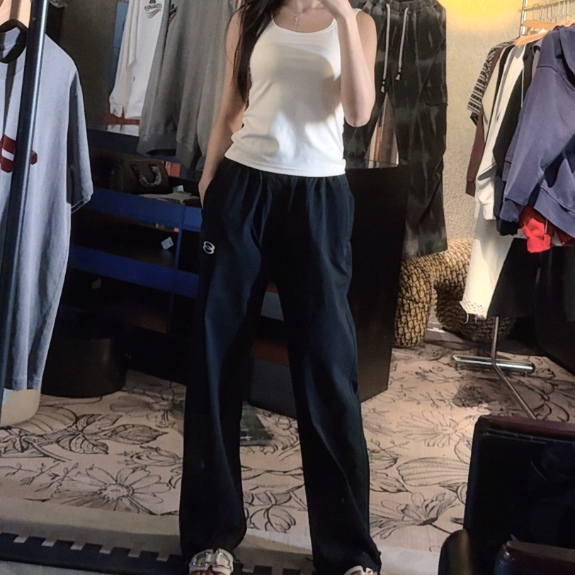 阿东秋冬对版休闲百搭男女同款磨破直筒裤K21