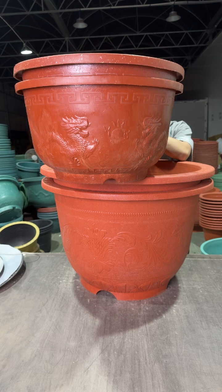 70红色欧花2，50红龙盆2