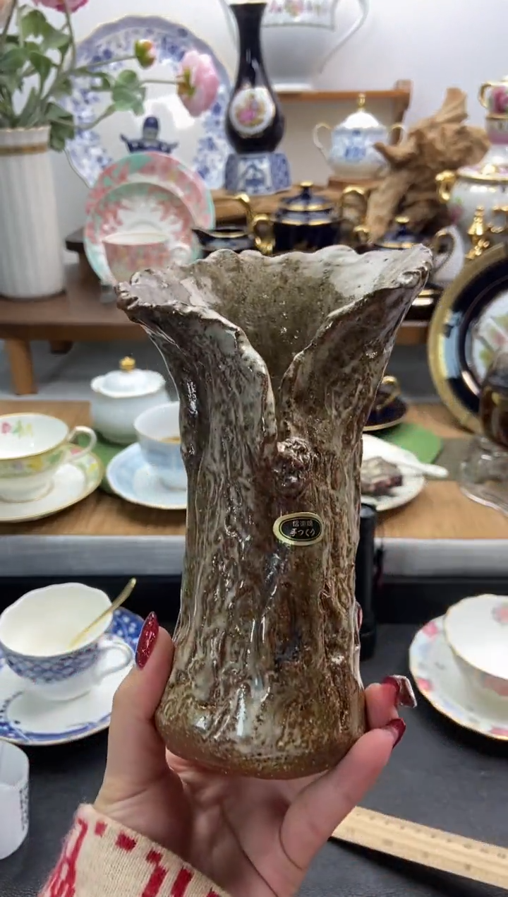 瓷片全新花瓶谨慎参拍，防伪帖撕毁无售后