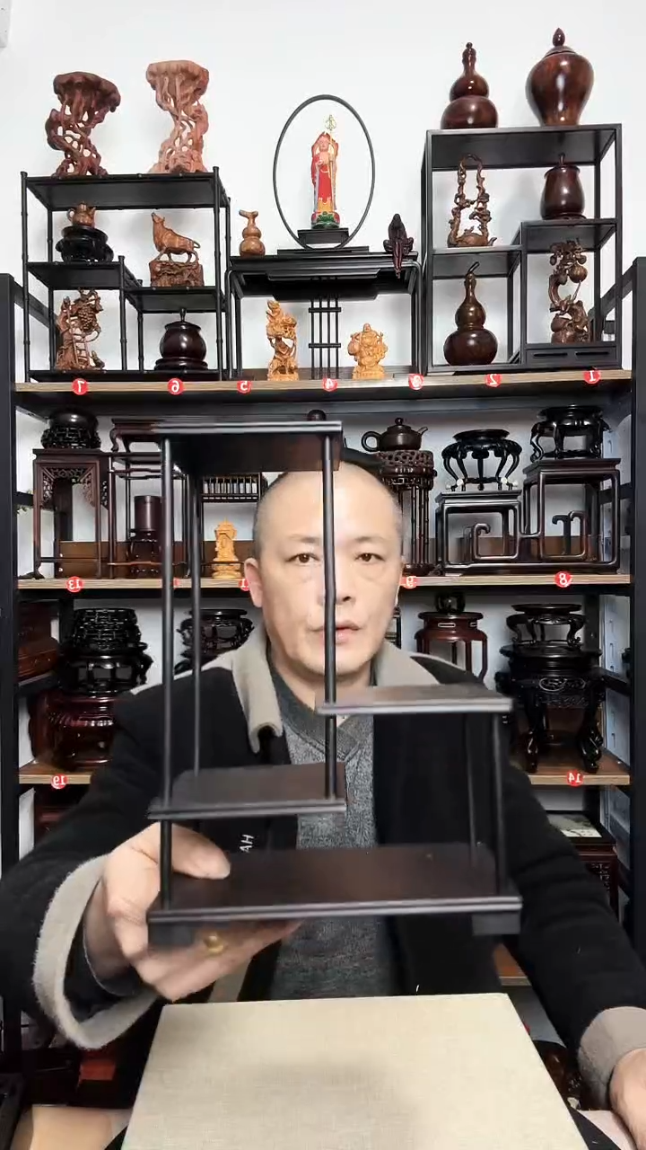 紫砂底座木18.5长10宽26高