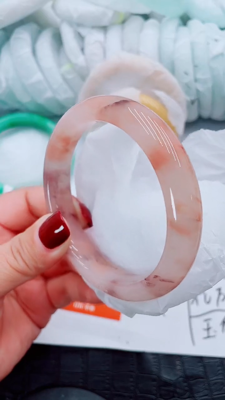 【闪购商品】石英质玉手镯未镶嵌Q141-59-60