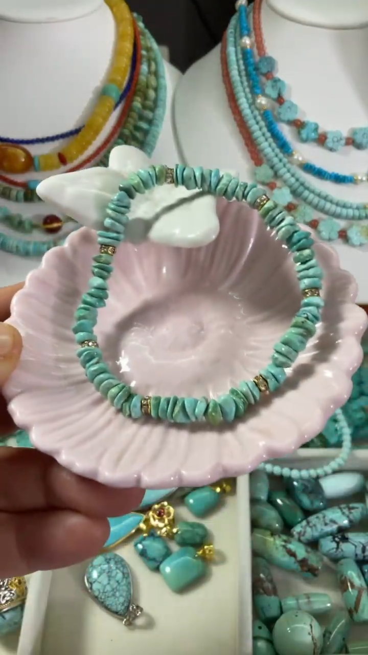 未镶嵌绿松石珠宝奇石6mm+手串