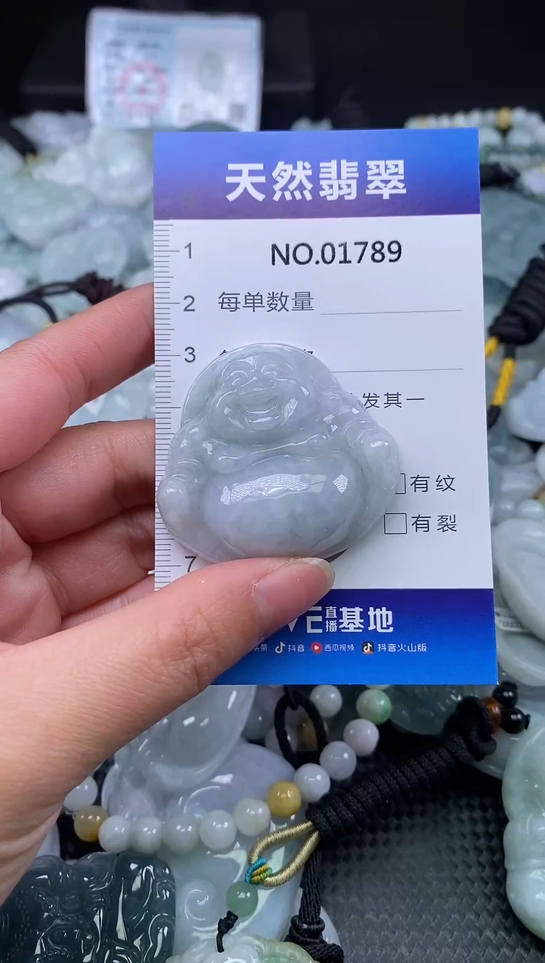 颈饰未镶嵌翡翠天然缅甸翡翠1789