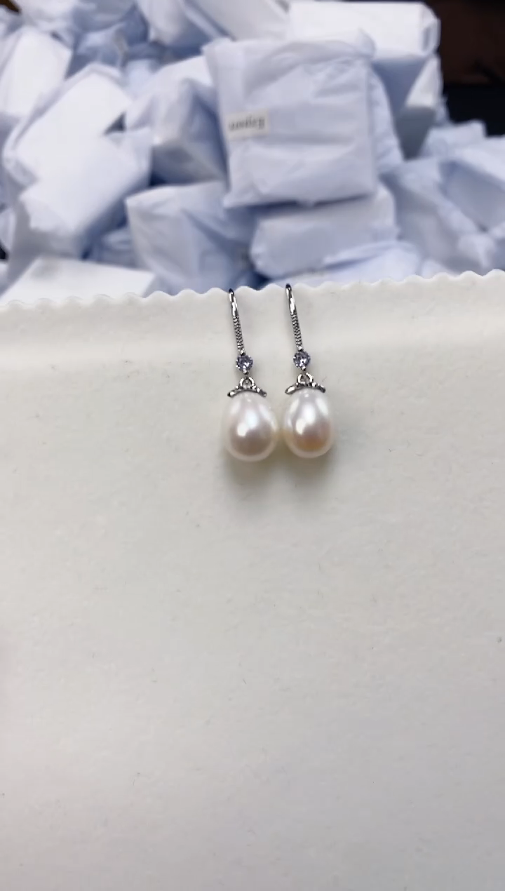 未镶嵌耳饰淡水珍珠ED1048