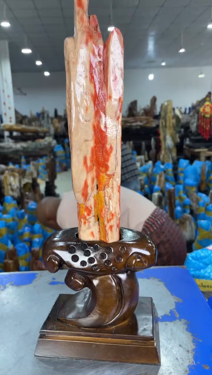 【闪购商品】硅化玉摆件未镶嵌6
