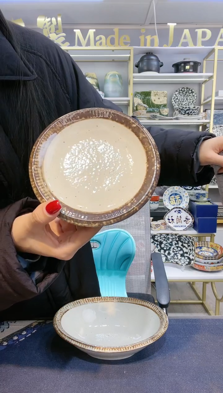 【闪购商品】碗渕錆粉引蘸酱碟14厘米一只