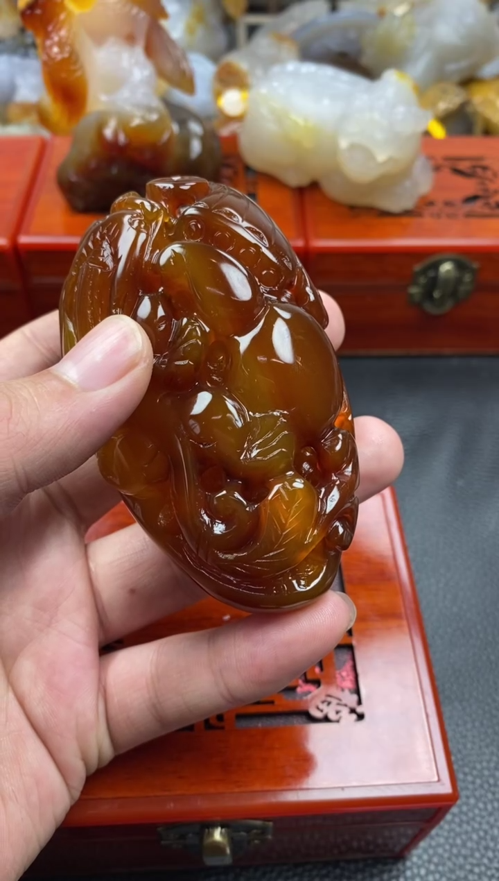 【闪购商品】玛瑙/玉髓未镶嵌手把00